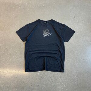 Quiksilver Men's Charcoal Gray Graphic T-Shirt Short Sleeve Shirt